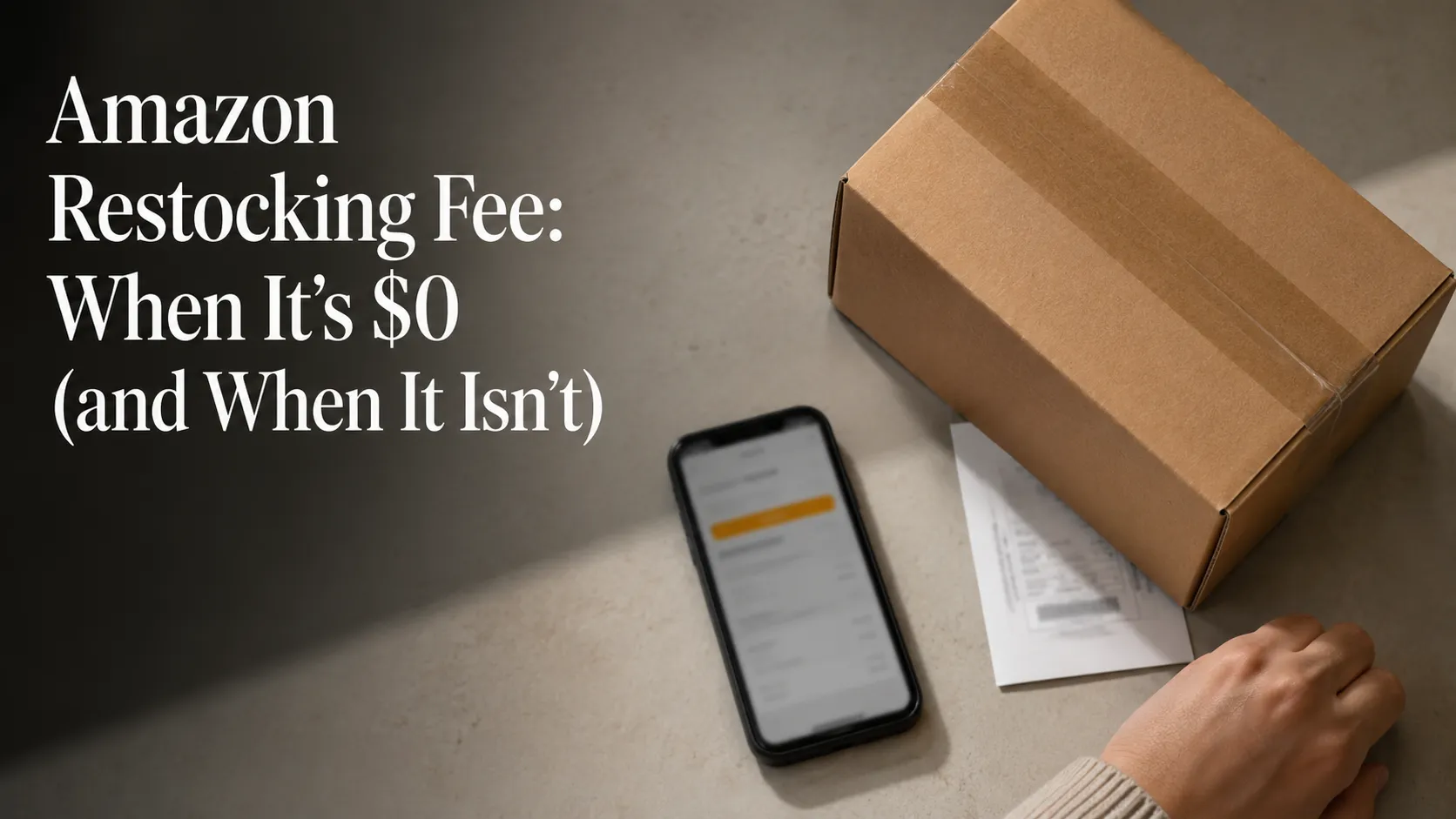 Amazon Restocking Fee: When It’s $0 (and When It Isn’t)