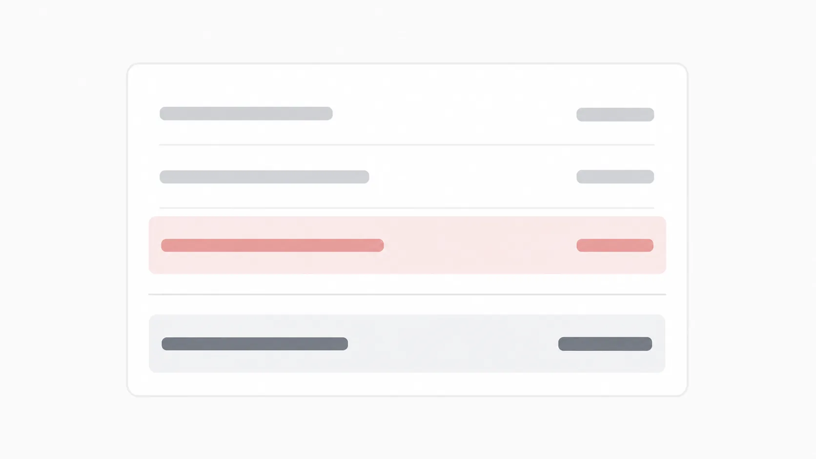 Generic refund summary panel with a highlighted deduction row, illustrating return shipping deducted from a seller-fulfilled Amazon refund during an extended return window.