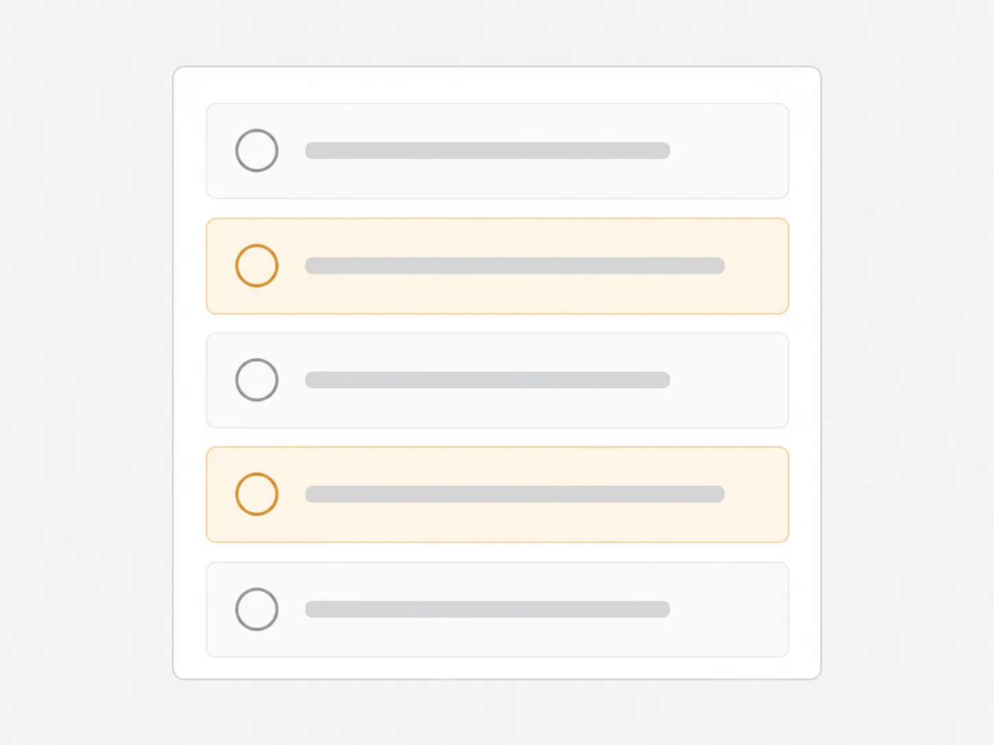 Mobile return reason selection screen with five radio-button options, highlighting two choices that can trigger a return fee in the Amazon returns process.