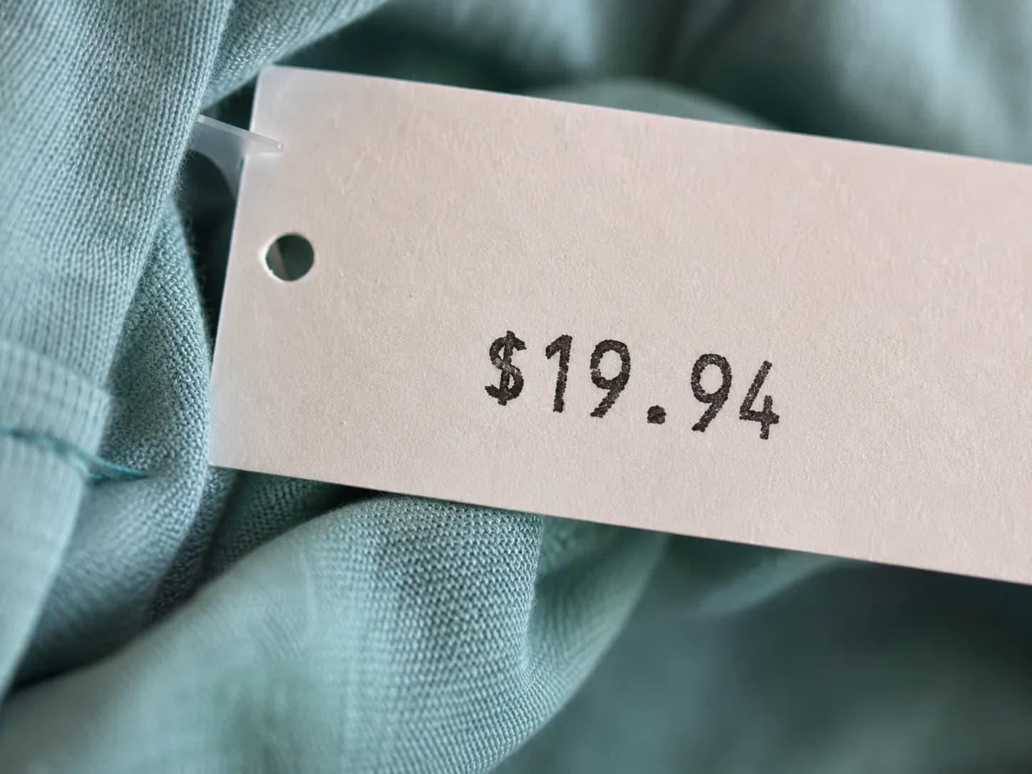 Belk clearance price tag ending in .94 marking the item as final sale.