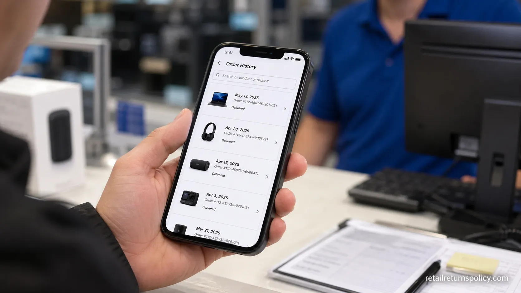 Looking up a Best Buy purchase in Order History without a receipt