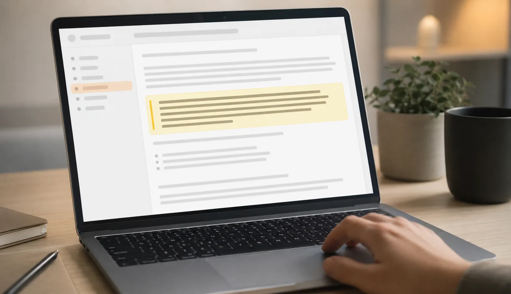 epresentative illustration of a laptop displaying a generic retailer returns policy webpage with a highlighted section, used to illustrate verification of a major appliance return policy.