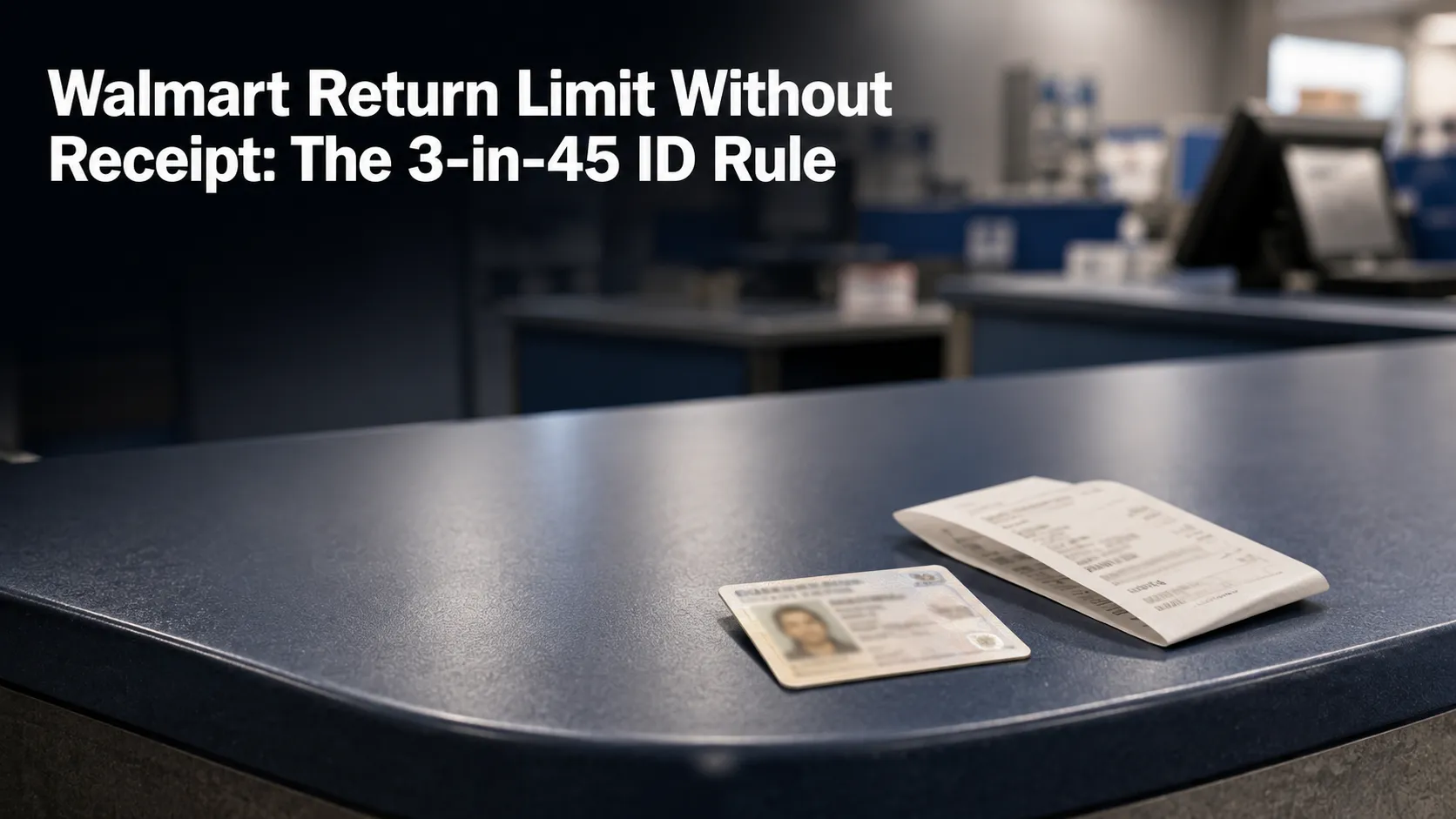 Walmart Return Limit Without Receipt: The 3-in-45 ID Rule